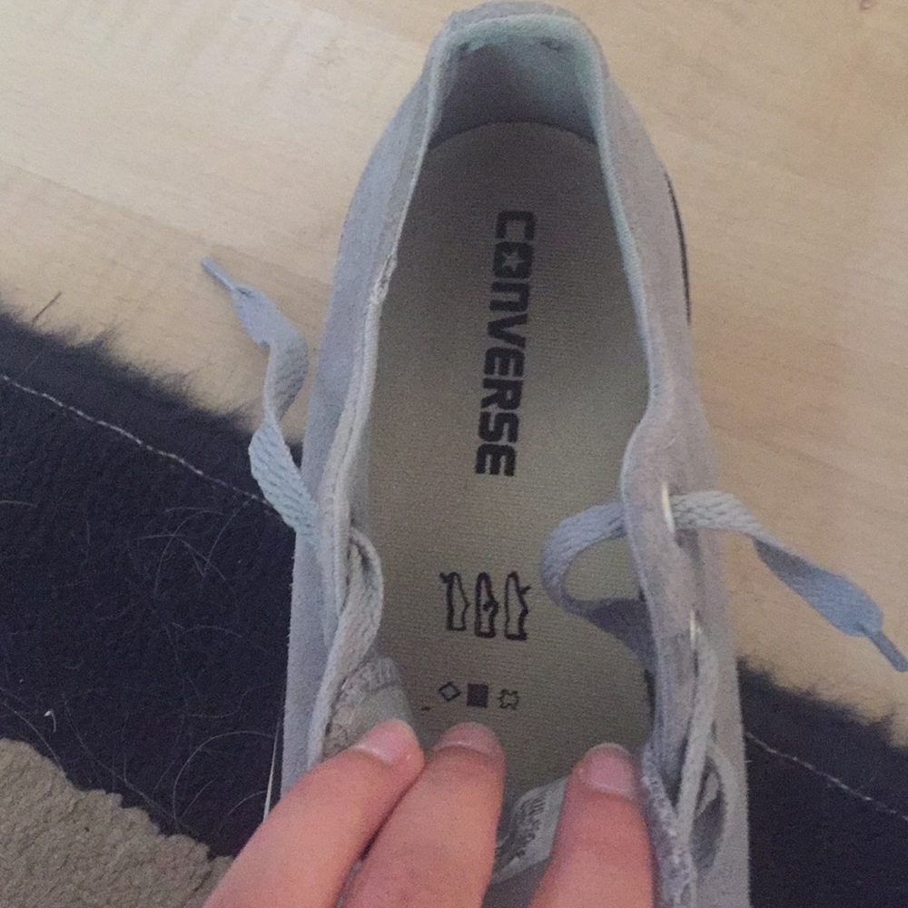 Grey Suede Converse - Picture 7 of 8